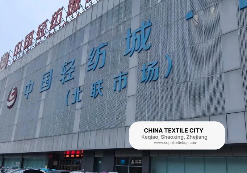 China Textile City exterior and shops